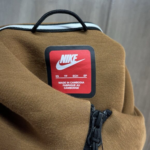 Nike Sportswear Men's Tech Fleece Full Zip Hoodie Brown Size XS FB7921-281 - Picture 6 of 7